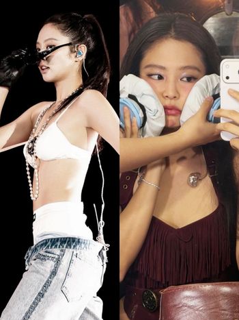 Jennie高雄演唱會發文了！火辣香奈兒戰服、後台「冰敷臉頰」可愛照曝光～妮真的熱到了！