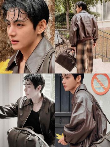 阿米的秋冬男神來了！金泰亨IG曬最新CELINE穿搭照！世首帥「雕刻側顏」真的太權威！