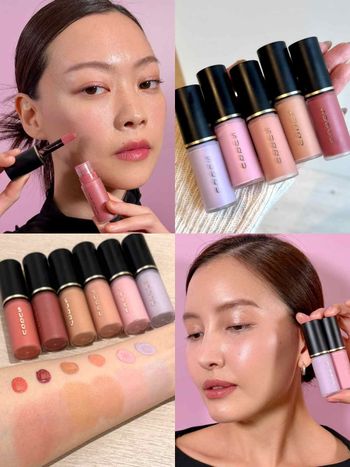 可以妝前潤色的液態腮紅！SUQQU「晶采潤色顏彩液」新登場，5款顯白紅暈色選，膚色暗沉蠟黃一抹秒透明紅潤！