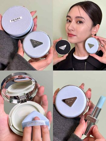 斷貨級精品底妝即將開搶！PRADA Beauty「寶寶藍尼龍氣墊」絕美輕霧妝感＋低飽和莫測藍外殼，手速不夠快就被買光了！
