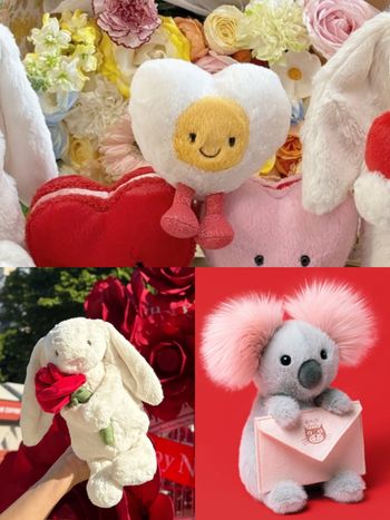 2026情人節限定Jellycat太欠買！超可愛「情書爆炸頭無尾熊、玫瑰兔兔、愛心水煮蛋玩偶」全都太想要！