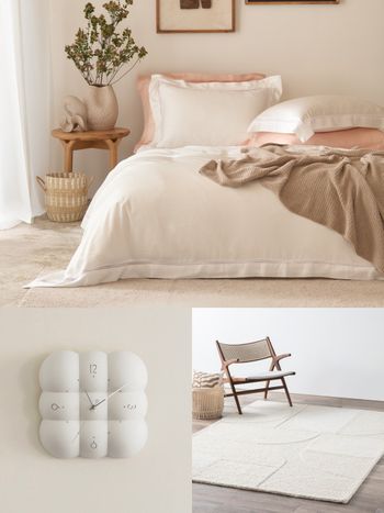 把2026年度代表色帶進家裡！HOLA必買7大「雲朵白」居家好物推薦、「羊毛地毯&壁鐘」都美翻！