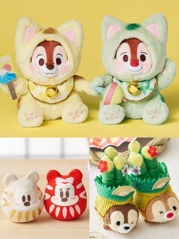 日本迪士尼2026新年限定太欠買！超可愛「招財貓奇奇蒂蒂玩偶、達摩米妮公仔」日妞都瘋搶！