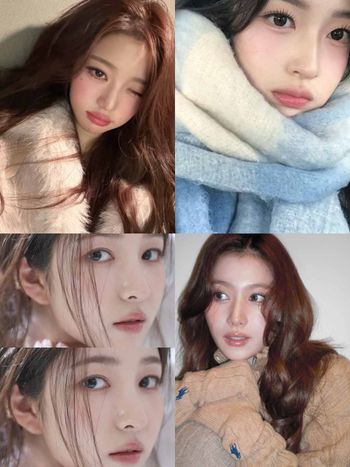 跨年夜這樣畫！2026韓星同款「暖毛衣妝容」暖淨膚色、柔霧底妝、低彩度眼妝，SANA、張員瑛也在畫！