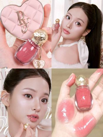 收服韓女的日系千金唇蜜！日本小眾彩妝PEONY紅到韓國，圓潤夢幻瓶身＋菱格雕刻金蓋，一抹像蜂蜜融化在雙唇！