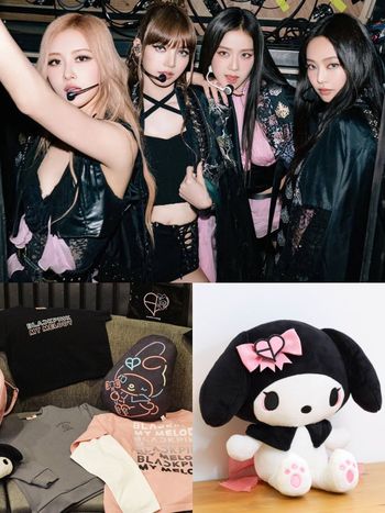 BLACKPINK跟美樂蒂聯名了！超可愛「粉蝴蝶結+黑頭套美樂蒂玩偶、霓虹抱枕」價格&開賣日期一次看！
