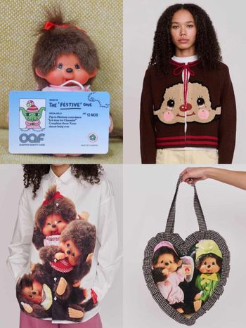 LISA最愛蒙奇奇又來了！聯名英國品牌推超萌「大頭針織外套、毛毛肩背包」！連身裙已被秒殺？！