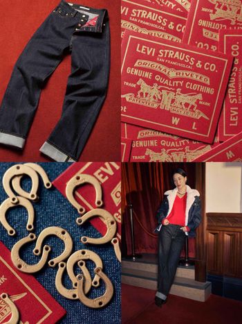 新年戰服先買好！Levi’s馬年限定系「雙馬皮標」瘦腿神褲！金色馬蹄鐵細節超美！