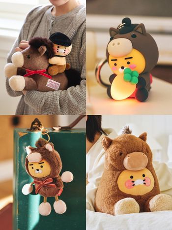 Kakao Friends馬年限定周邊太欠買！「搖搖木馬春植公仔、小馬變裝萊恩吊飾」韓妞都狂搶！