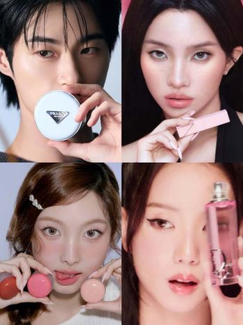 2026韓星同款新年美妝推薦！邊佑錫PRADA藍色氣墊、JISOO迪奧癮誘唇釉、宋慧喬嬌蘭純金氣墊，話題品牌一次看！