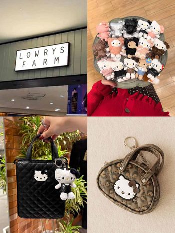 LOWRYS FARM太賊了！Hello Kitty聯名偷偷上架！粉絲瘋搶「15色玩偶吊飾」快沒了、動作真的要快 ！