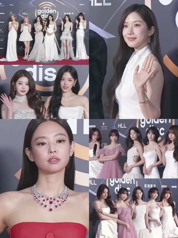 台北大巨蛋星光炸裂！2026金唱片紅毯女神直擊，IVE、文佳煐美出新高度，Jennie霸氣紅馬甲禮服、女王氣勢滿分！