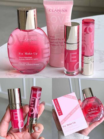 克蘭詩2026情人節限定美妝！美唇油限定新色「31玫瑰之吻」、固態美唇油、玫瑰定妝噴霧、護手霜一次收齊！