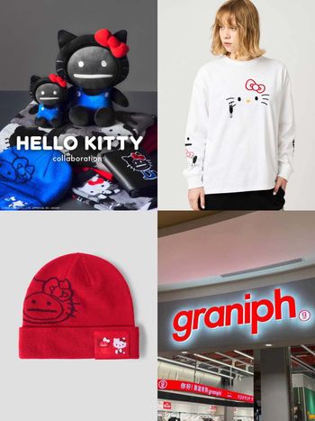 這隻Kitty長不太一樣？日牌graniph聯名Hello Kitty「影子凱蒂貓」意外可愛、趁官網還有貨快搶！