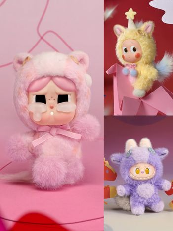 泡泡瑪特2026馬年限定盲盒太可愛！開運招財「粉紅小馬CRYBABY、鵝黃小馬星星人」台灣也買得到！