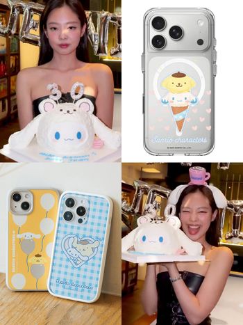Jennie簡直「大耳狗」狂粉～連生日都拿喜拿蛋糕！大耳狗聯名再登熱搜、犀牛盾這系列手機殼太可愛！