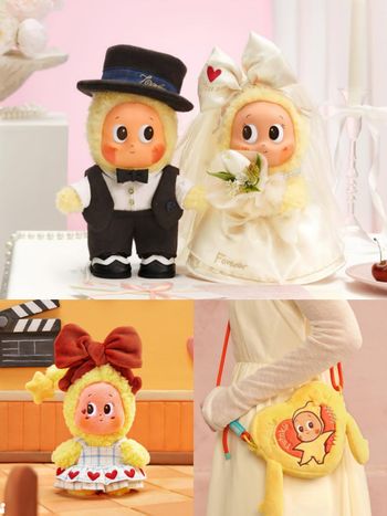 泡泡瑪特「星星人」2026情人節周邊來了！「手牽手愛心星星人側背包、邱比特變裝吊飾」這天開賣！