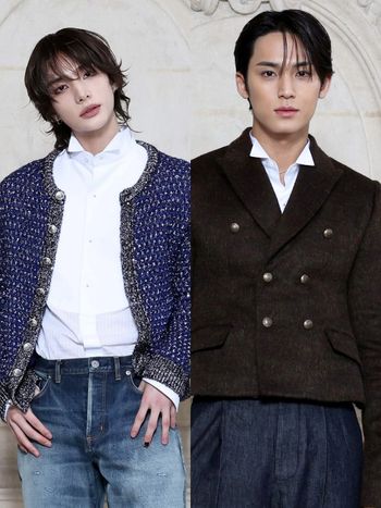 Stray Kids鉉辰首次現身Dior大秀！「狼尾髮+毛呢外套」根本王子出巡、外媒都暴動了！