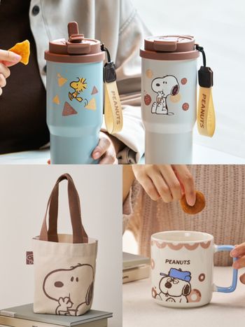 7-11開賣超實用史努比周邊小物！萌翻「甜甜圈歐拉夫馬克杯、史努比飲料提袋」全都想買！