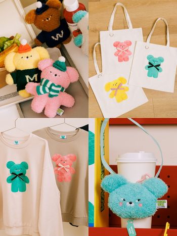 Grace Gift太會聯名！冬裝版Wasabi Bear芥末熊盲盒逼人整箱買！大學T、帆布袋也要一起抱回家！