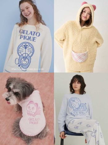 日妞最愛GELATO PIQUE再度攜手哆啦A夢！「竹蜻蜓、哆啦美」軟綿睡衣穿上就想窩在家！