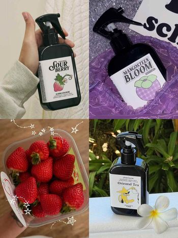 韓國女生最近瘋這個！韓國小眾香氛「織品空間噴霧」草莓、山竹美食香調，新品奶油柑橘香髮乳也被搶空、代購一補貨秒賣完！