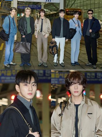 ENHYPEN出發來台！出席Prada活動確定七缺一！機場穿搭先帥翻全場、好期待看到本人！