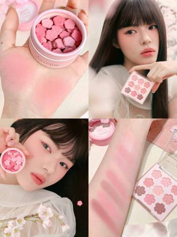 2026韓系春季彩妝首發！dasique首款花瓣腮紅誕生，九宮格眼影盤、頰彩融入夢幻櫻花元素，打造透嫩春日感妝容！