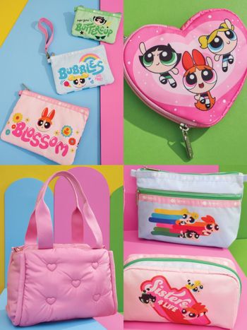 LeSportsac《飛天小女警》聯名也太可愛！花花、泡泡、毛毛收納包絕對要收！
