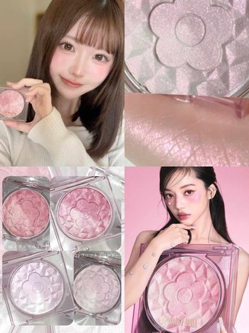 把鑽石刷上臉！日本網美最愛MARY QUANT姐妹牌DAISY DOLL「小花漸層腮紅」，讓血色感與透明光一次到位！