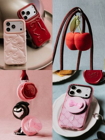 CASETiFY也有澎澎手機殼？！網狂討論「蝴蝶結手機殼、櫻桃耳機」可愛炸、錢包要小心了！