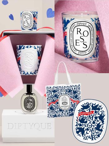 2026情人節送禮首選！Diptyque攜手陶藝師打造限量玫瑰香氛蠟燭、精品陶瓷托盤，紅藍交織色彩演繹法式浪漫！