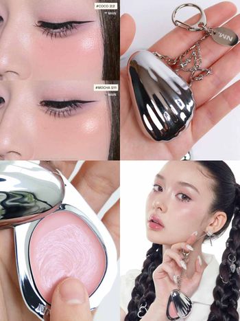 NAMING.又出招！韓女瘋搶「貝殼腮紅膏」，低飽和美色打造原生感紅暈，金屬感吊飾設計太想收藏！