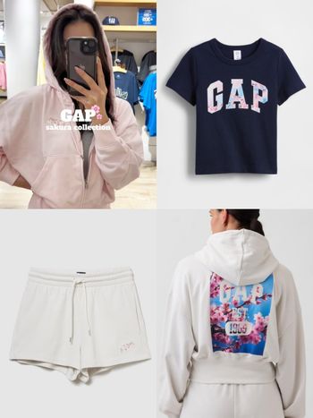 日妞都買這件！Gap日本限定「櫻花系列」台灣也有了！粉色軟綿外套、衛衣每一款都想收！