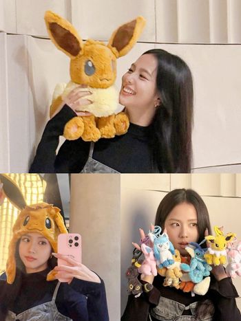 BLINK下一個要搶的是它！Jisoo社群狂曬「寶可夢伊布」超可愛合照、未來還會有聯名周邊？！