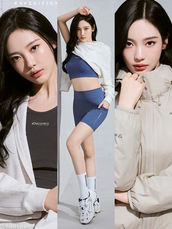 恭喜Ningning寧寧解鎖新代言！Discovery官宣形象照「直角肩、水蛇腰」人間AI身材超不科學！