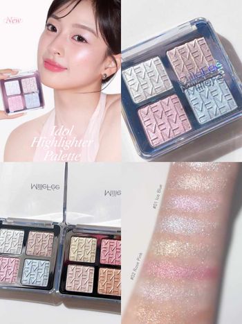 MilleFée早春新品根本迪奧打亮盤平替！韓星同款「偶像水光打亮盤」Q彈果凍質地爆紅，淚溝、打亮、腮紅一盤搞定！