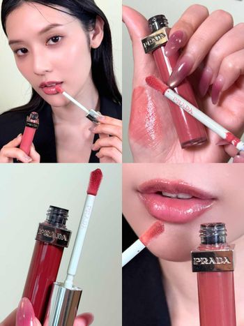 PRADA光凍唇釉上市洗版韓網！金泰梨同款色號全網瘋搶，一抹「果凍玻璃唇」秒完成、熱搜霸榜精品嘟唇王誕生！