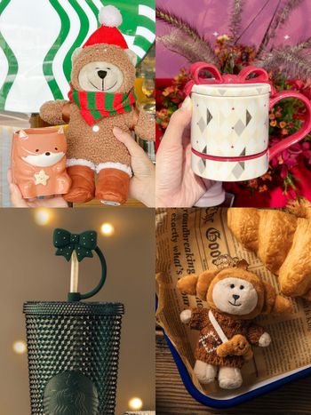 星巴克2025聖誕限定必買10大周邊推薦！萌翻「薑餅人小熊玩偶、蝴蝶結馬克杯」全都太想買！