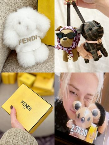 FENDI吊飾之王再出手！SKZ方燦愛不釋手「小松鼠」、GD頭巾狗、軟綿兔...根本逼人掏錢！