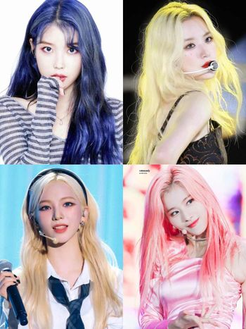 網評6位換髮色就上熱搜的KPOP女偶像！IU藍髮太仙、Karina、舒華金髮太像洋娃娃！