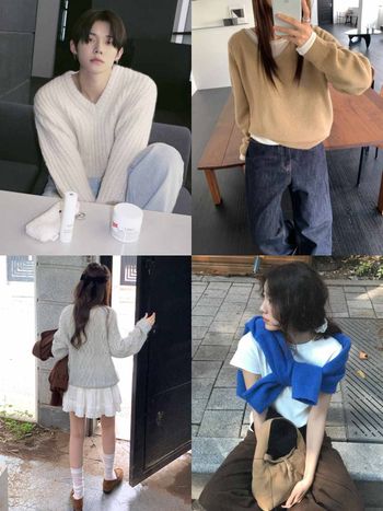 怎麼穿擺脫肉粽感？6招韓妞秋冬「針織毛衣」時髦穿搭法！每一招都不發胖、超顯瘦！