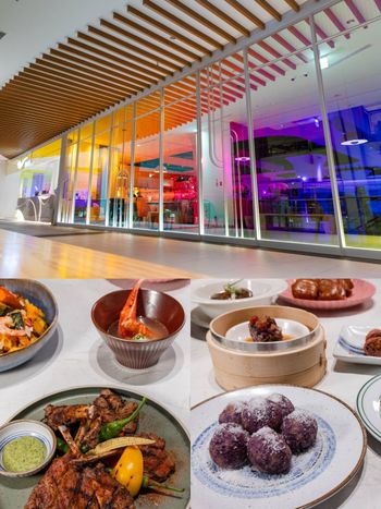 饗食天堂插旗林口！「紫薯福粿球、青醬炭烤羊肩排」12道限定料理一次看，還有超療癒港點推車要吃！