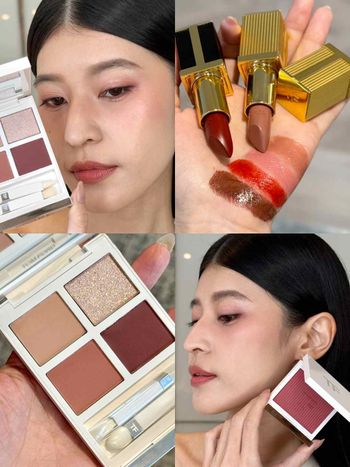 年度必擁有頂奢唇膏！TOM FORD設計師唇膏換上限量T字＋雕紋外殼，2025聖誕限定「雪白彩妝」飄仙氣！