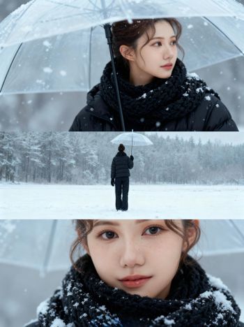 AI幫我拍出雪地女主角感❄️🤍️