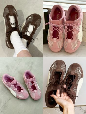 PUMA隱賣款芭蕾鞋出新色！秋冬感「熊寶寶咖、玫瑰粉」官網一上架又搶翻了！
