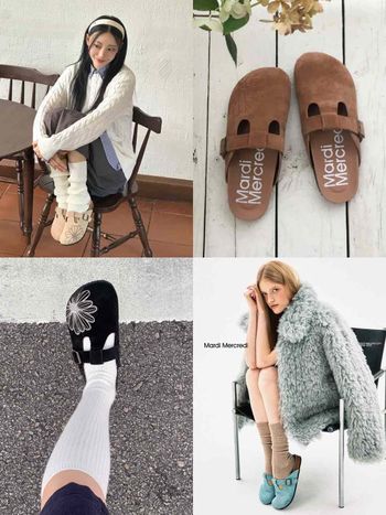 韓妞都瘋了！Mardi Mercredi推出「小雛菊勃肯鞋」T字型扣帶一秒穿出鉛筆腿！