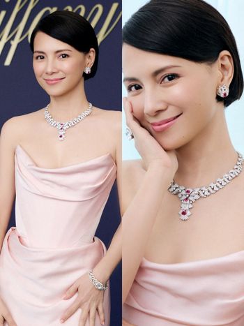  李心潔本人超美！戴近三億珠寶現身Tiffany高級珠寶展、拿麥就問：有沒有看《回魂計》！