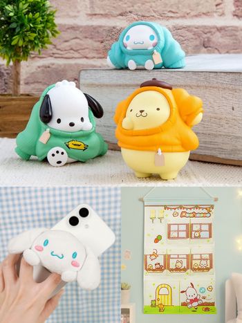 7-11開賣超可愛三麗鷗周邊！「換裝中布丁狗公仔」、帕恰狗懸掛收納袋、手機支架全都想帶回家！