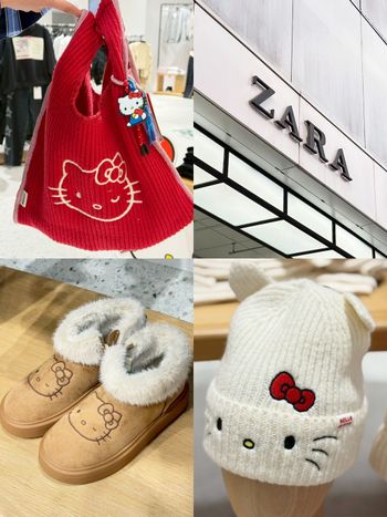 ZARA竟然偷偷上架「Kitty聯名系列」超可愛！毛帽、雪靴、衛衣...忍不住想結帳！